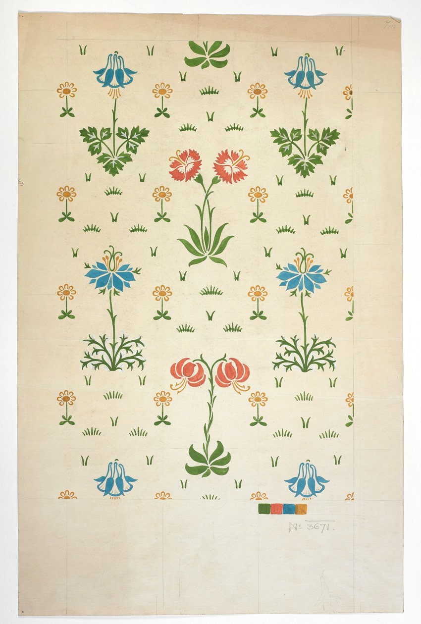 Carpet Design by English School