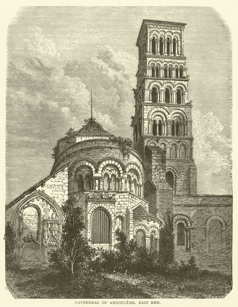 Cathedral of Angouleme, East End by English School