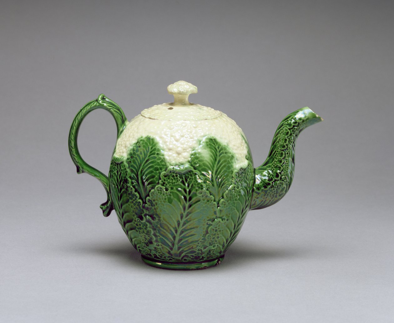 Cauliflower Teapot, from Burlem, Staffordshire, c.1759-66 by English School