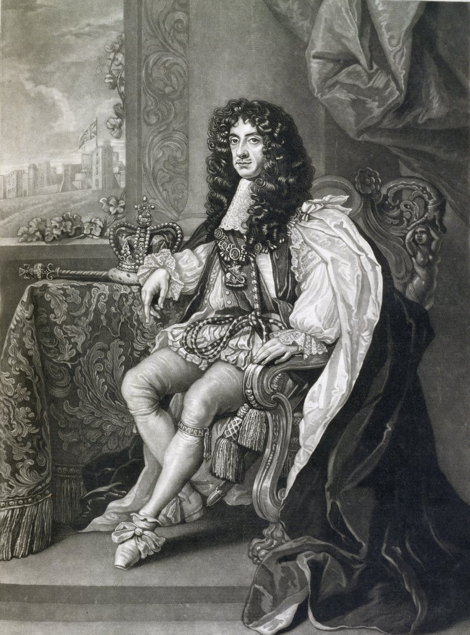 Charles II (1630-85), engraved by Charles Turner (1773-1857) by English School
