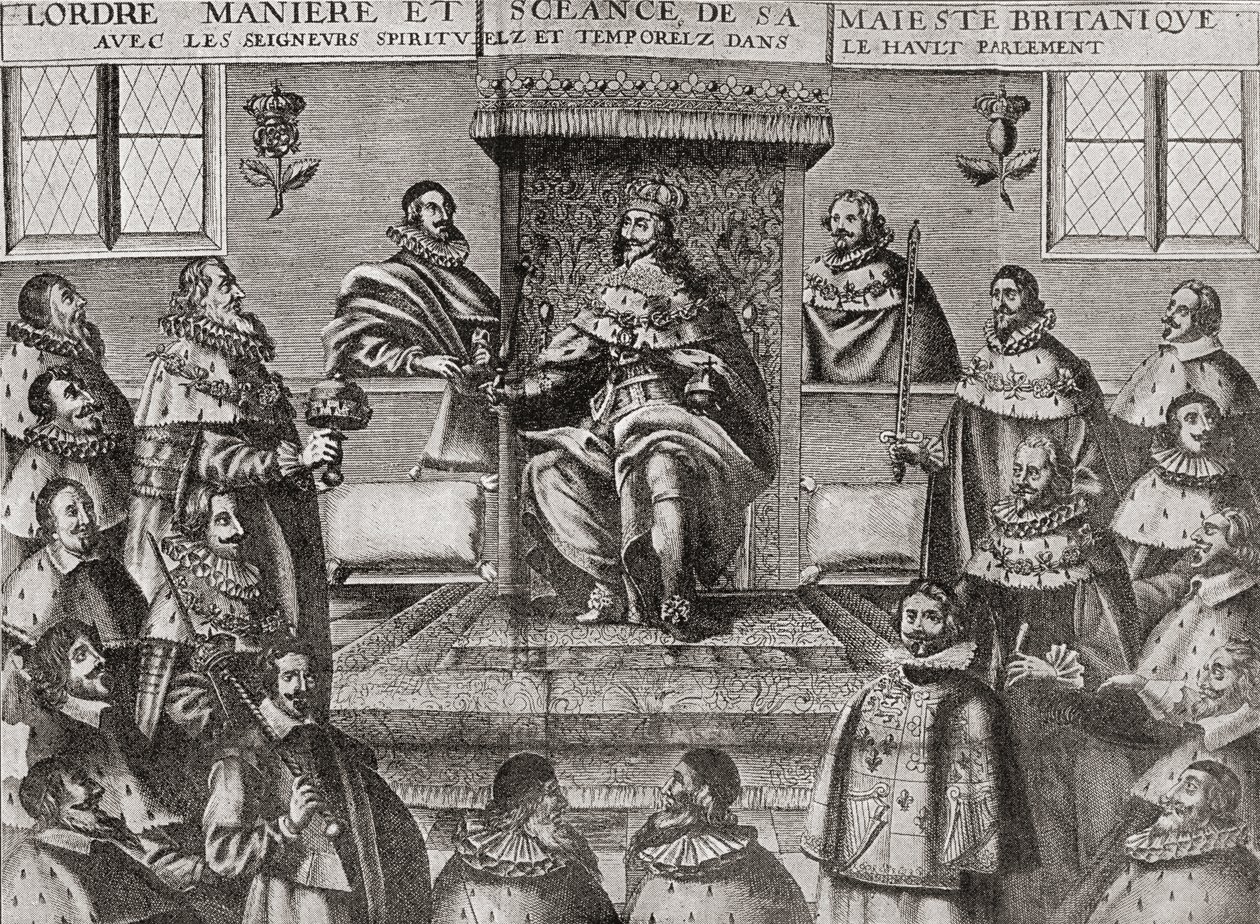 Charles I in the House of Lords in 1648, from 