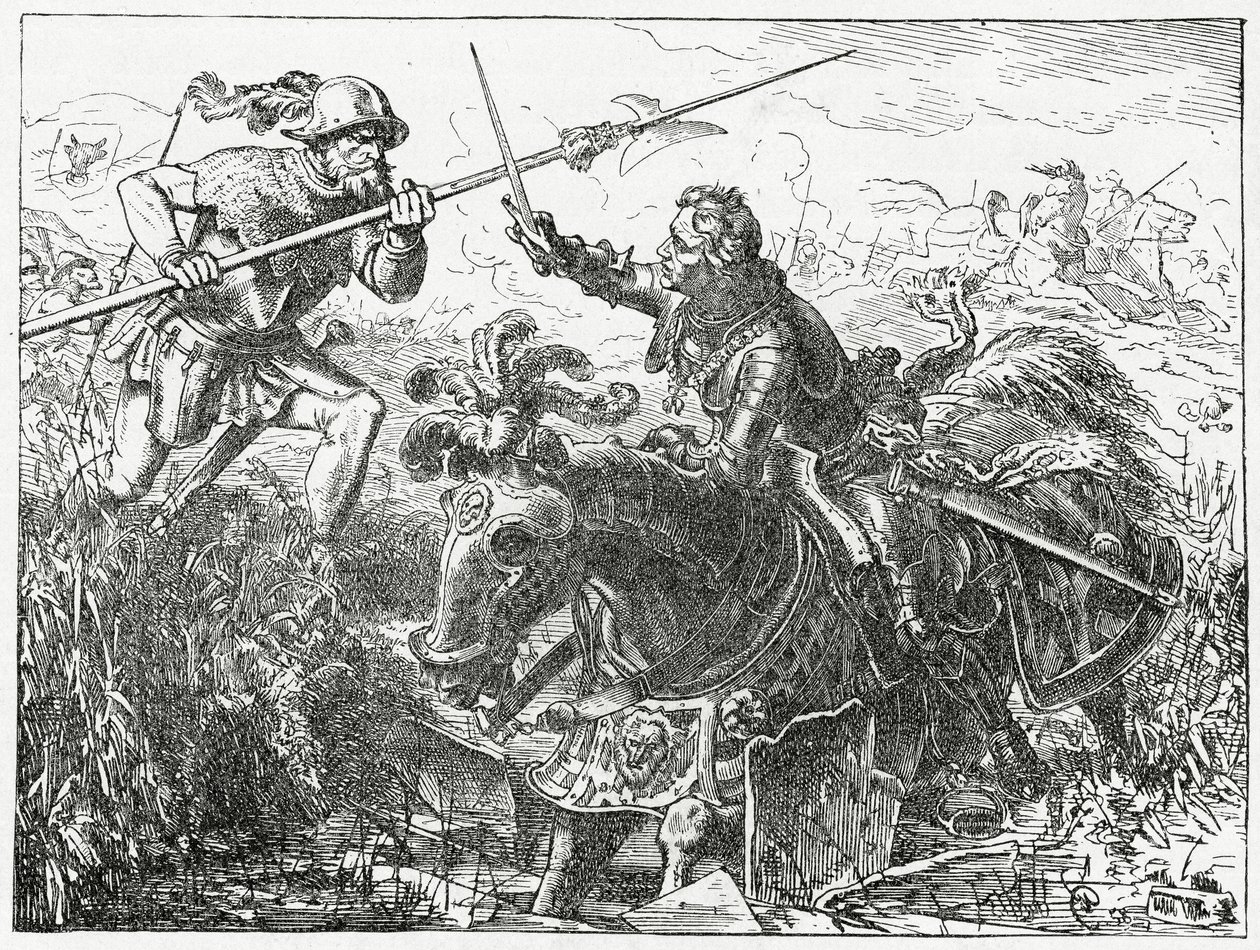Charles the Bold, Duke of Burgundy, at the Battle of Nancy, 5th January, 1477, 1882 by English School