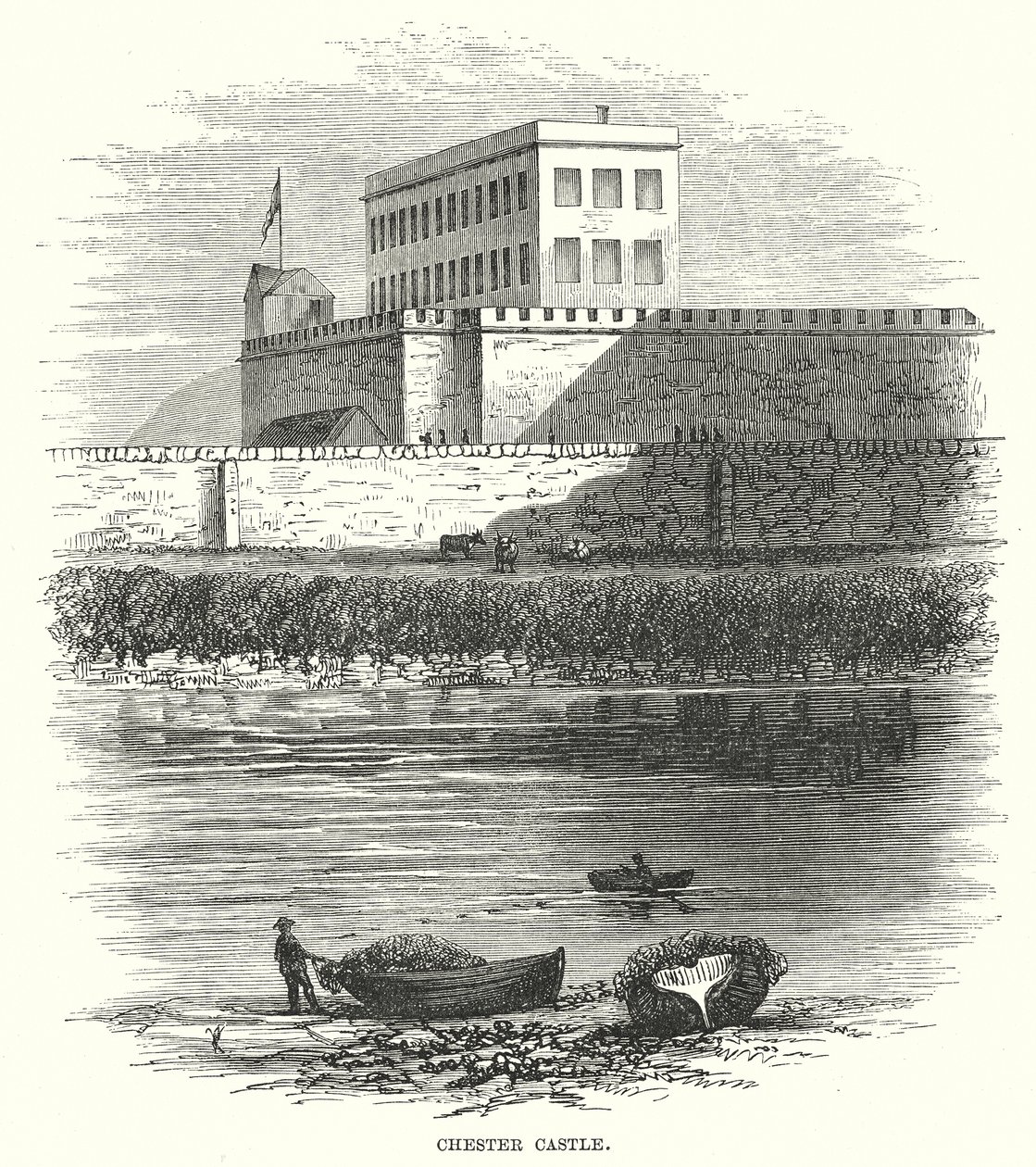 Chester Castle by English School