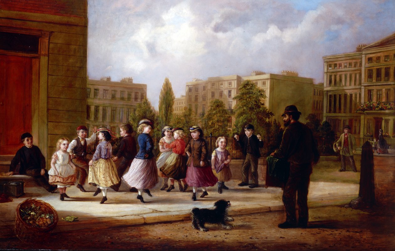 Children Dancing by English School
