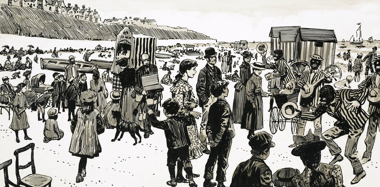 Children at the Seaside by English School