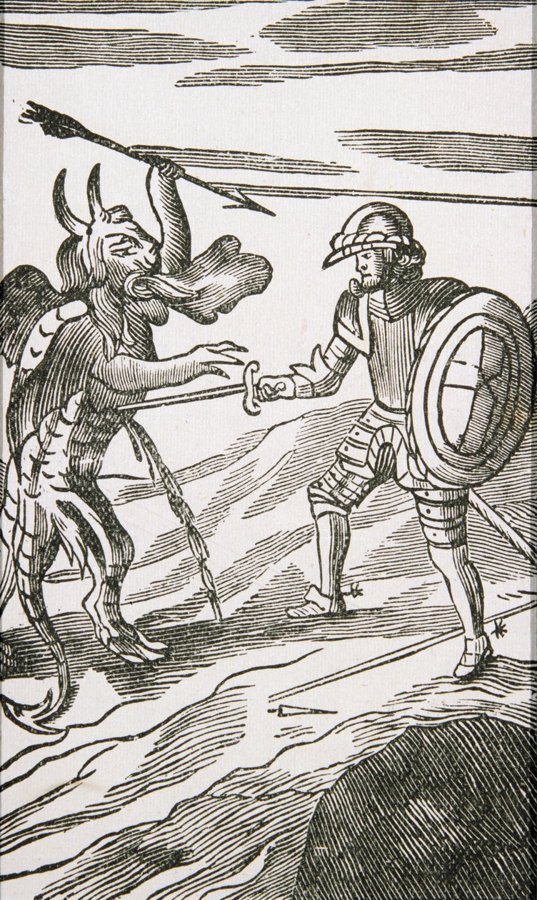 Christian and Apollyon, from the 13th edition of 
