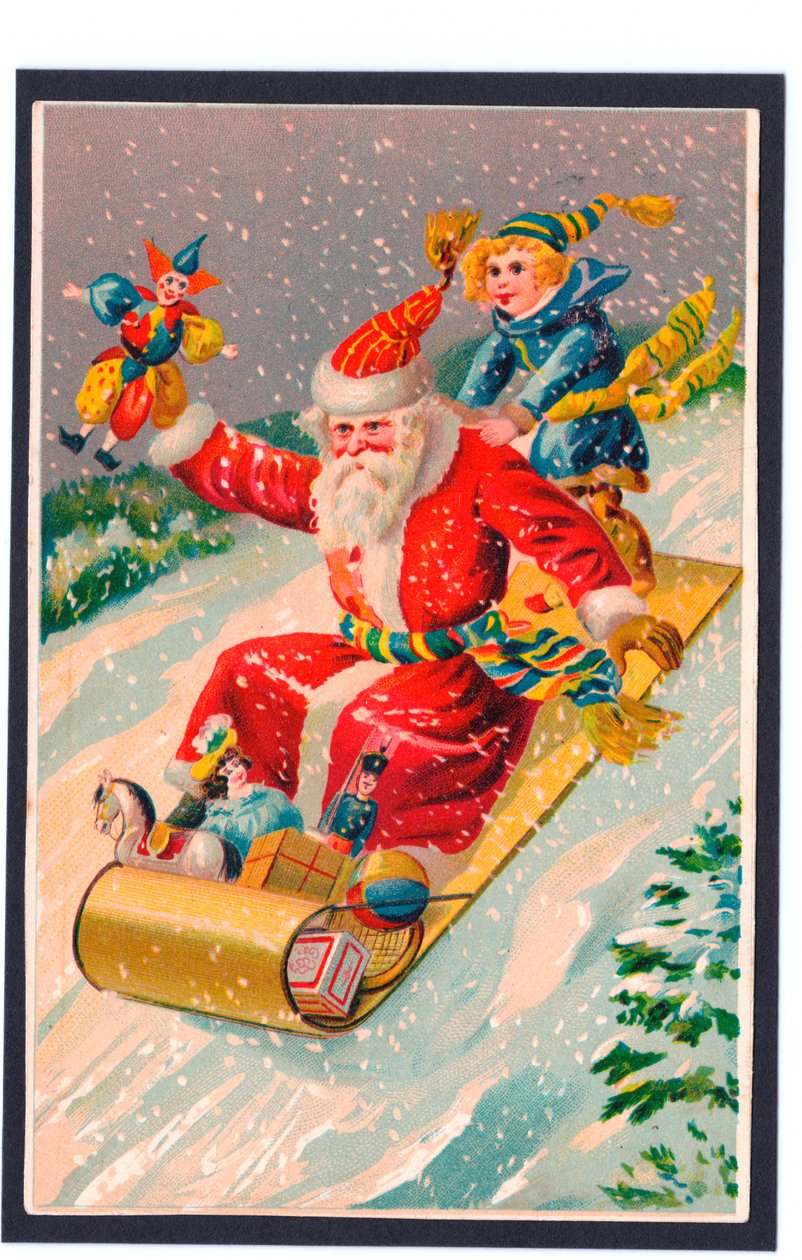 Christmas Postcard by English School