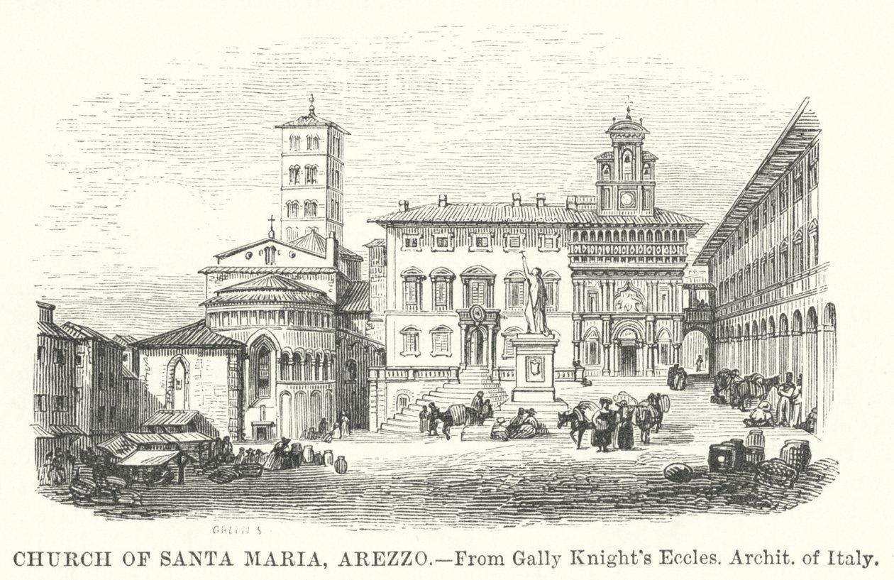 Church of Santa Maria, Arezzo by English School