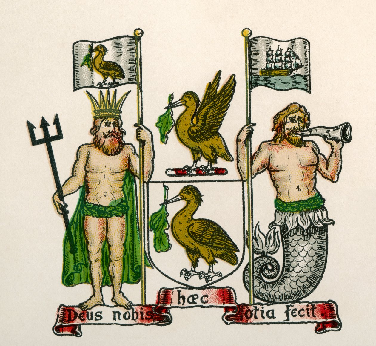 Coat of arms of Liverpool, England by English School