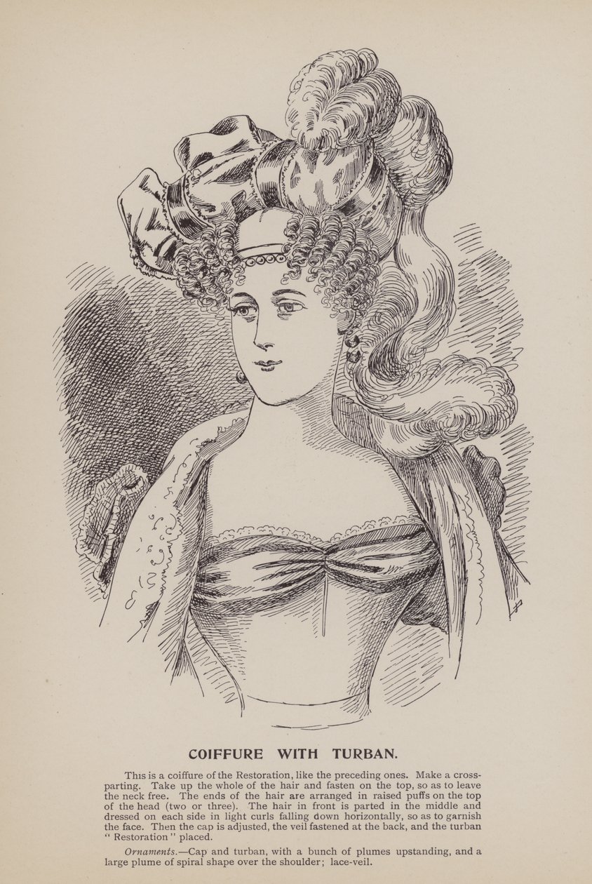 Coiffure with Turban by English School