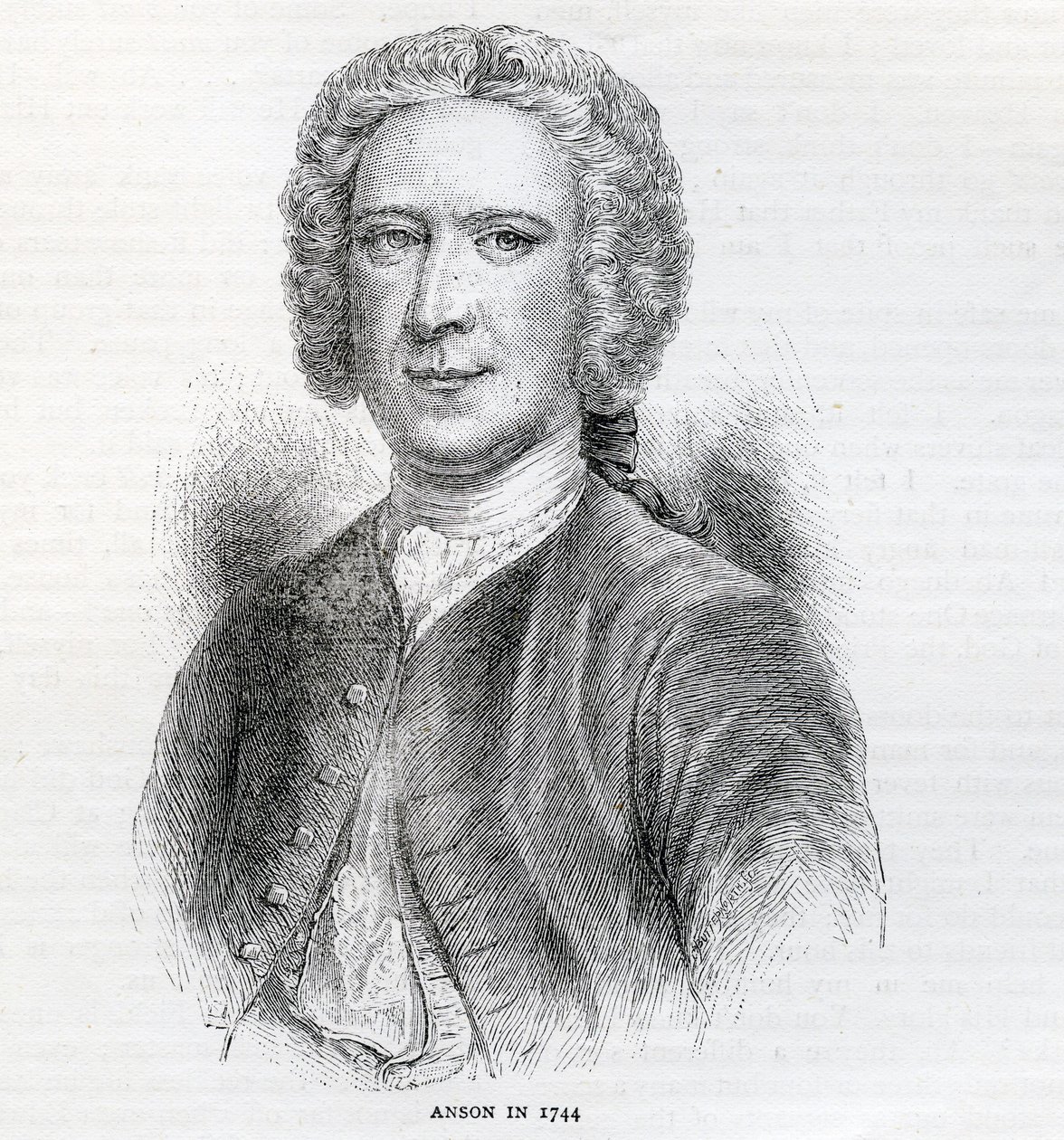 Commodore George Anson, 1st Baron Anson, 1744 by English School