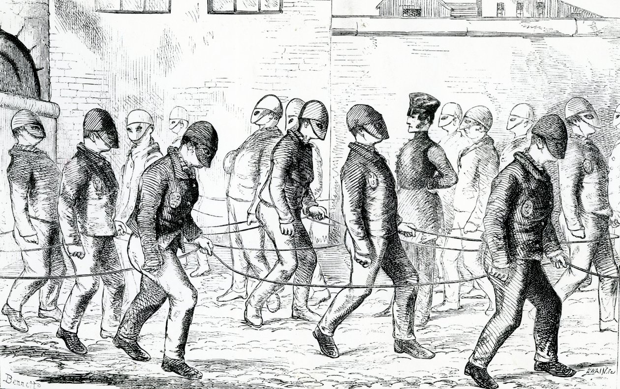 Convicts Exercising in Pentonville Prison, from 