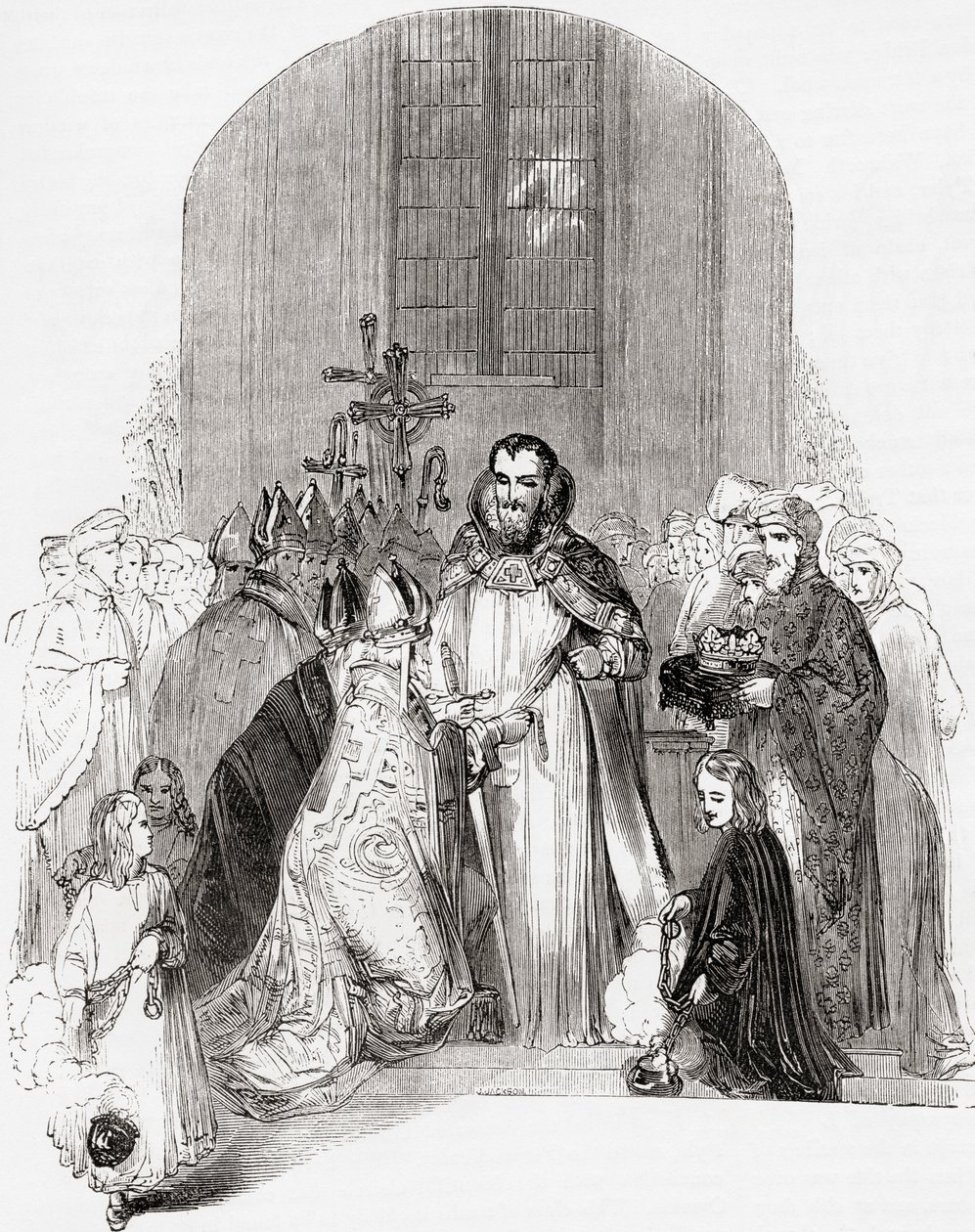 Coronation of Henry IV, from Old England: A Pictorial Museum by English School