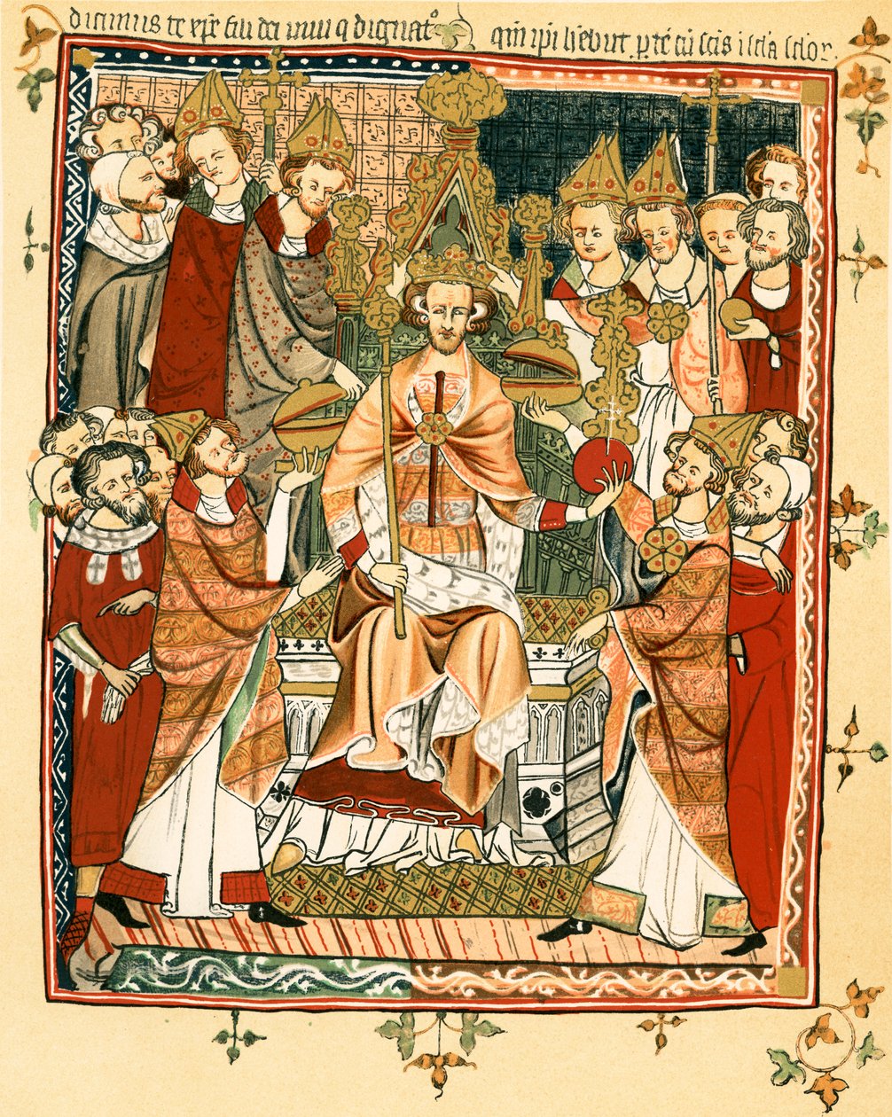 Coronation of a King by English School