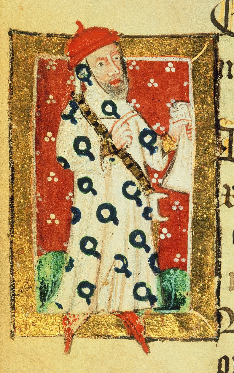 Nigel Lorning, Knight of the Garter, from the Benefactors Book of St. Alban