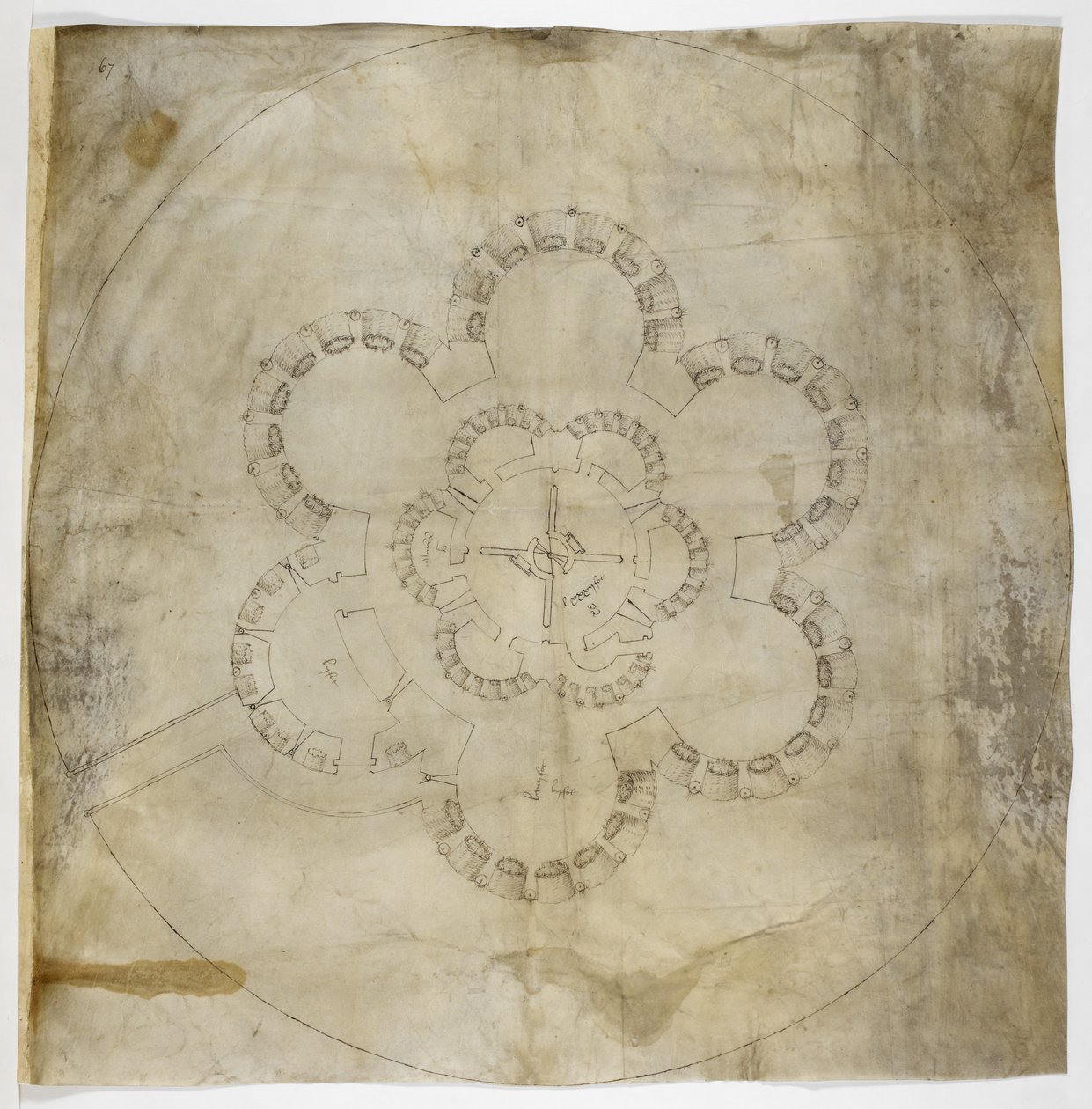 Ground Plan of Deal Castle by English School