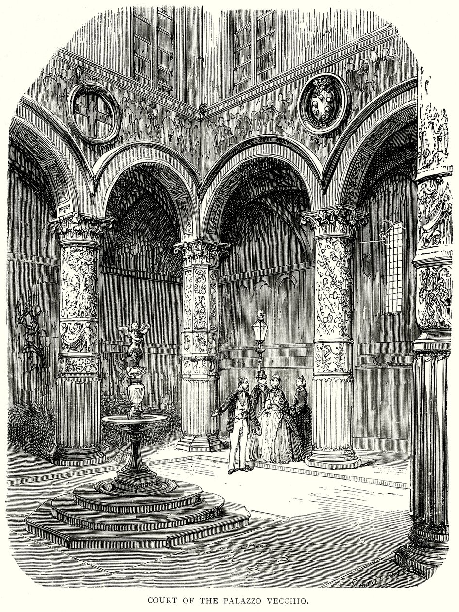 Court of the Palazzo Vecchio by English School