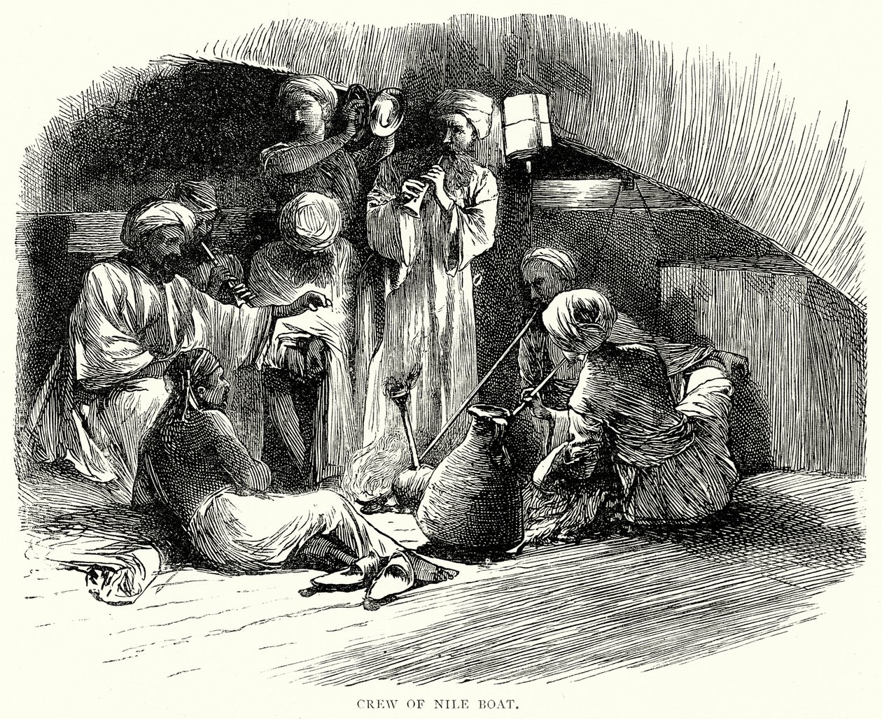 Crew of Nile Boat by English School