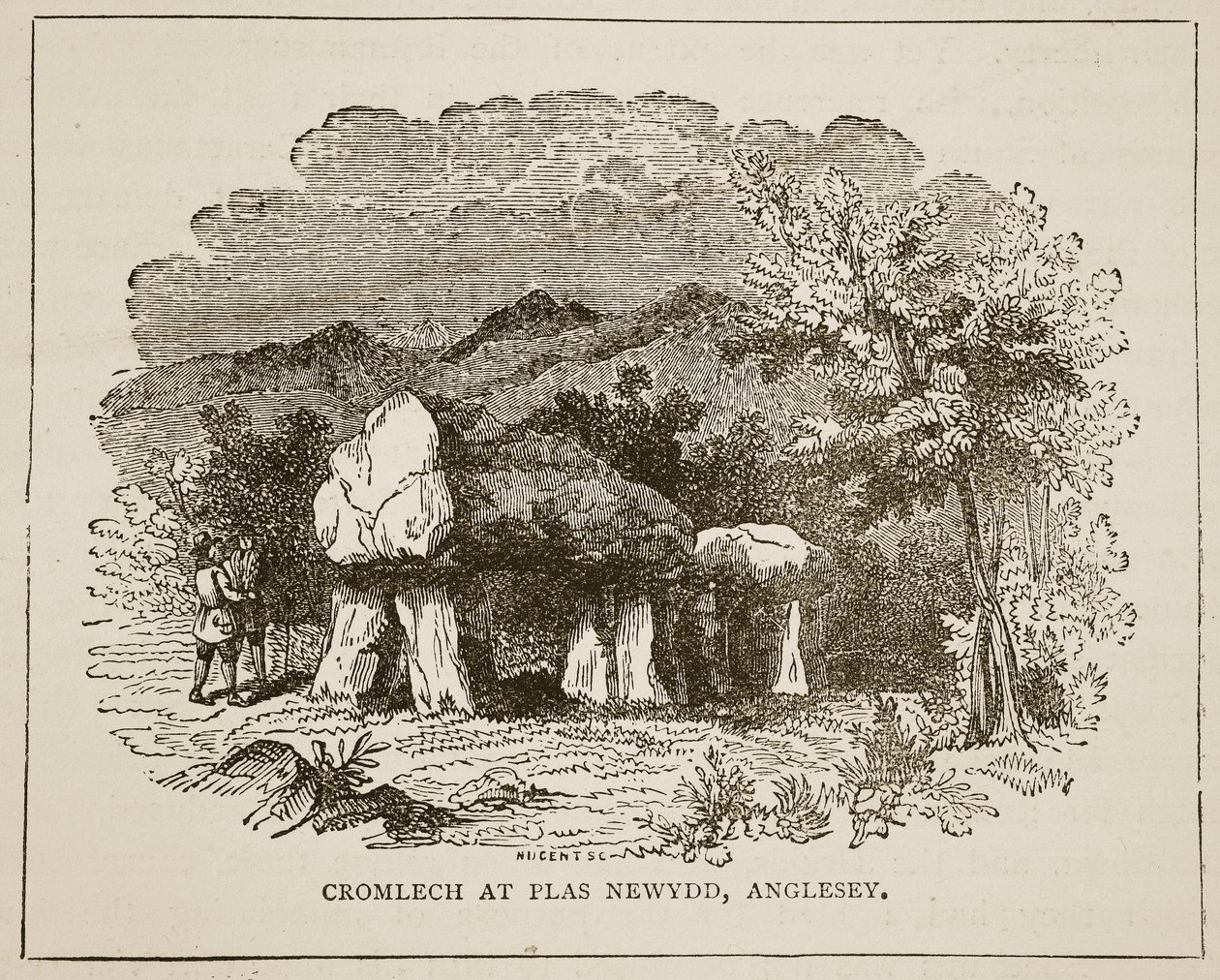 Cromlech at Plas Newydd, Anglesey by English School