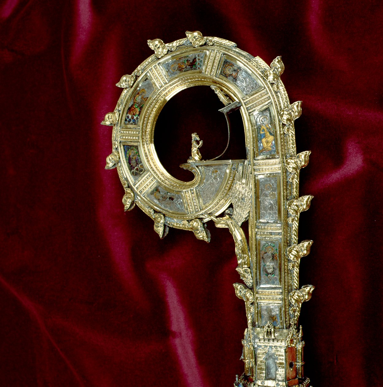 Crook of the crozier of William of Wykeham: Paul side (detail) by English School