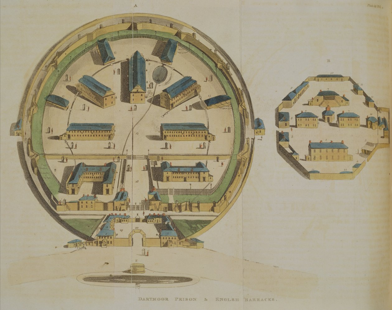 Dartmoor Prison, 1810 by English School