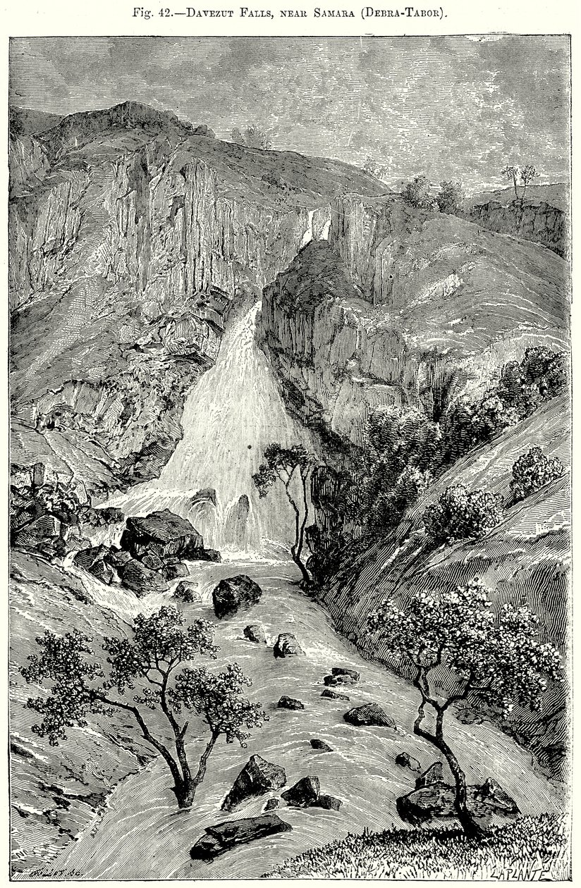 Davezut Falls, near Samara (Debra-Tabor) by English School