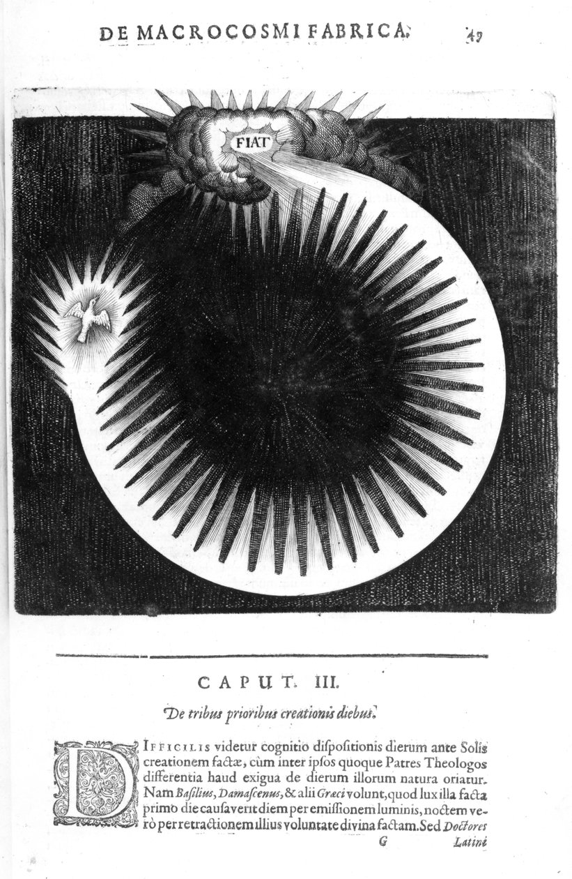 De tribus prioribus creationis diebus, from Robert Fludd