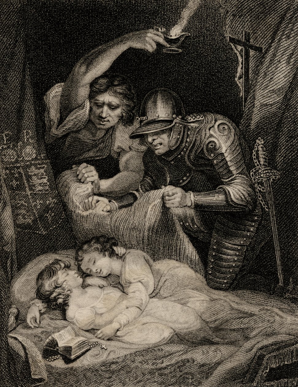Death of King Edward V and his Brother, Richard Duke of York by English School