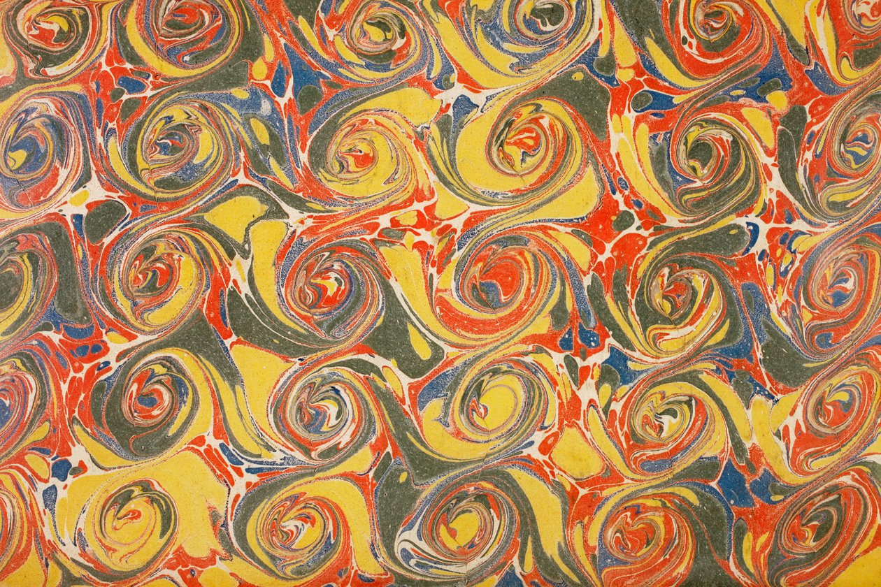 Decorative End Paper by English School