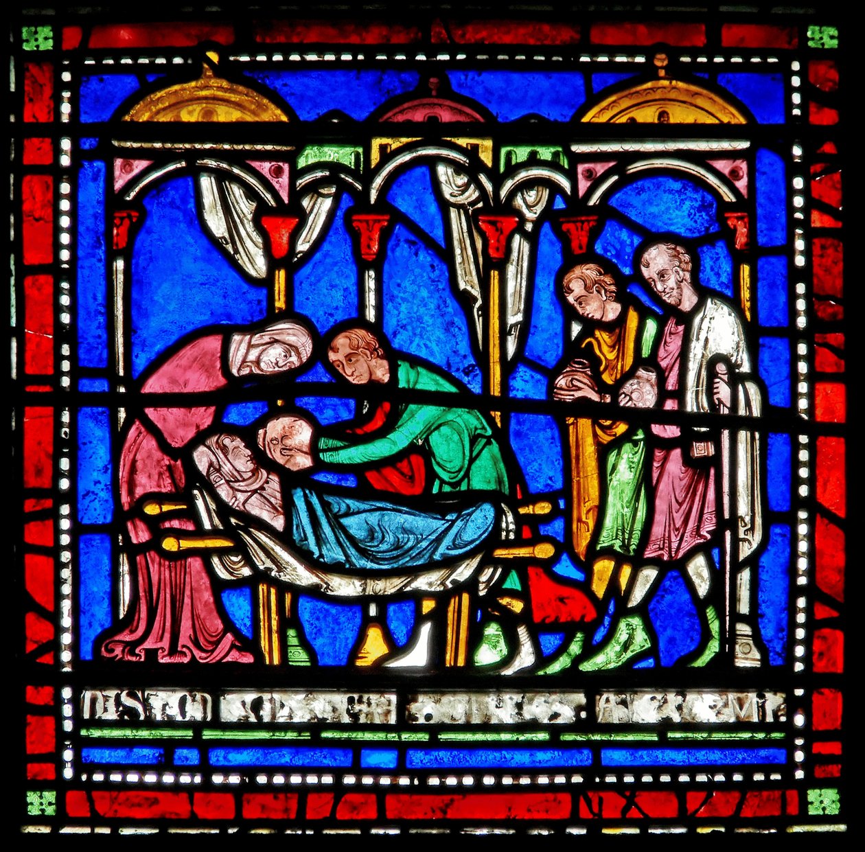 Detail from the Miracle Window depicting Richard of Sunieve