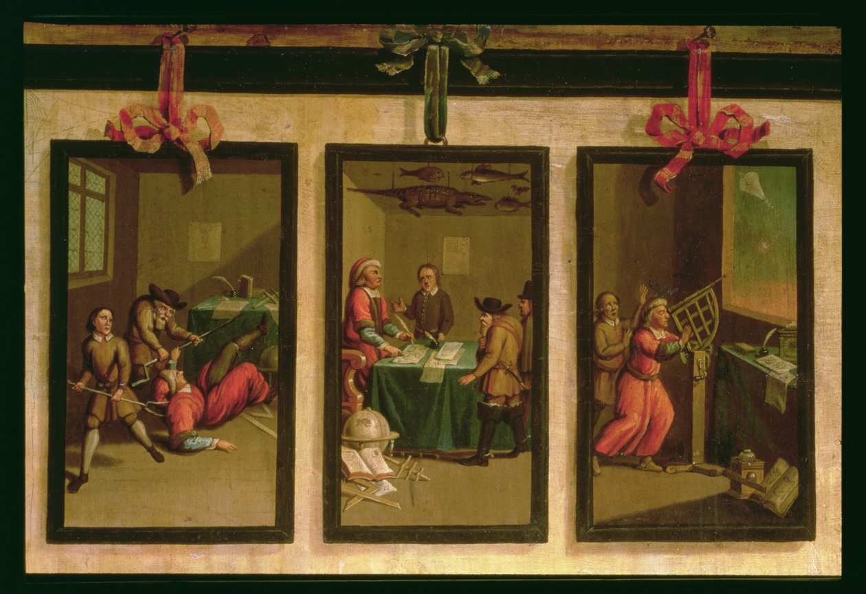 Detail of Panelling in the Dutch Parlour by English School