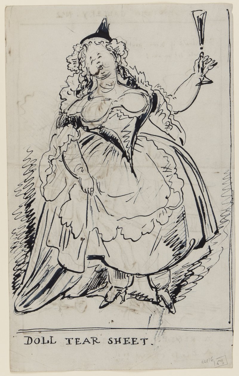 Doll Tear Sheet, c.1825 by English School
