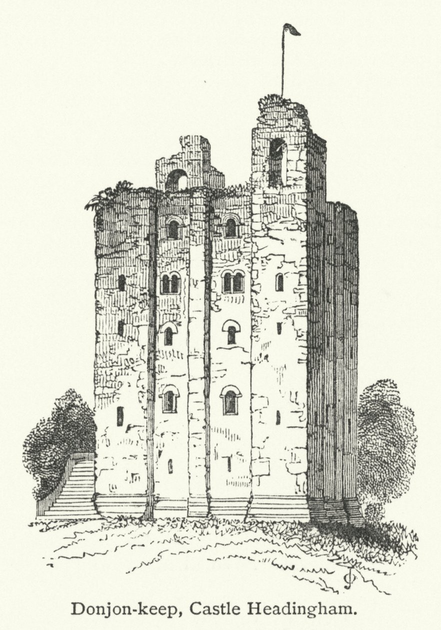 Donjon-Keep, Castle Headingham by English School