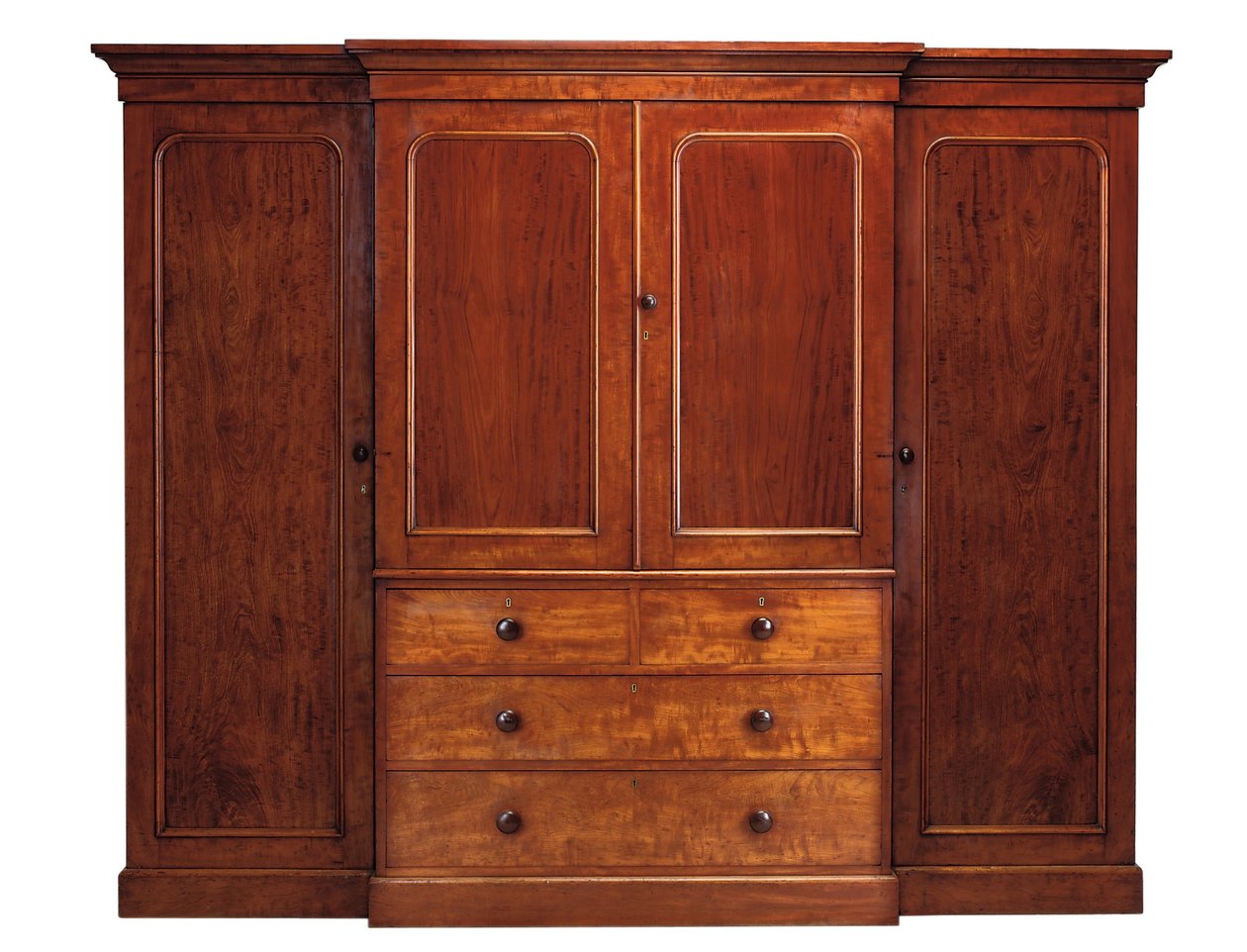 Early Victorian Breakfront Wardrobe, Designed by Heal & Son by English School