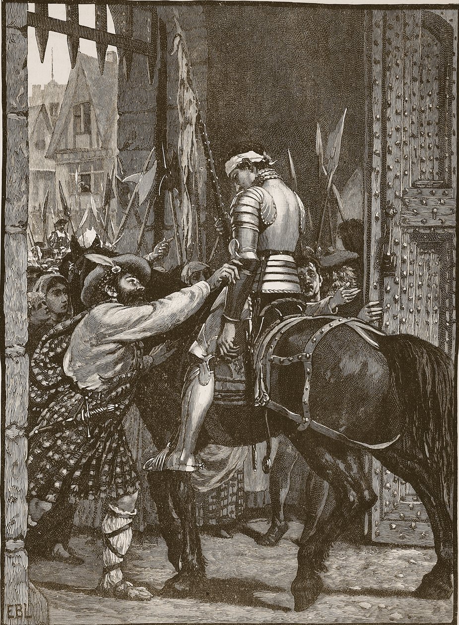 Edinburgh After Flodden, Illustration from Cassell