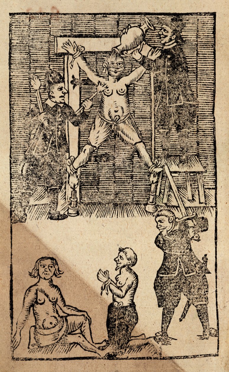 Dutch Settlers at Amboyna Torture an English Merchant Prior to the Massacre of 1623 That Put an End to British Trading in the East Indies by English School