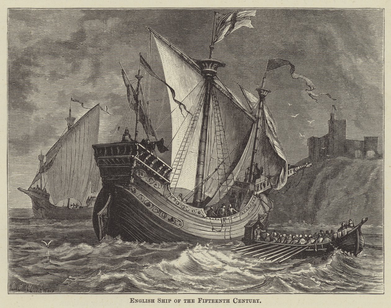 English Ship of the Fifteenth Century by English School