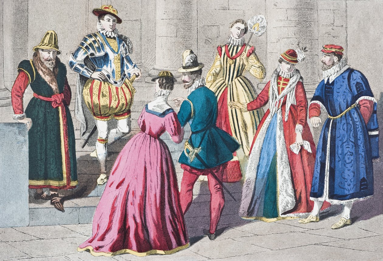 English fashions of the 16th century, from 