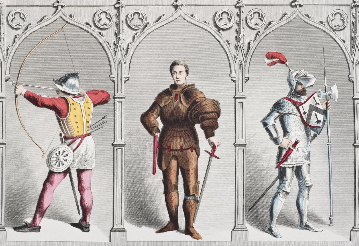 English military costume in the mid-15th century by English School