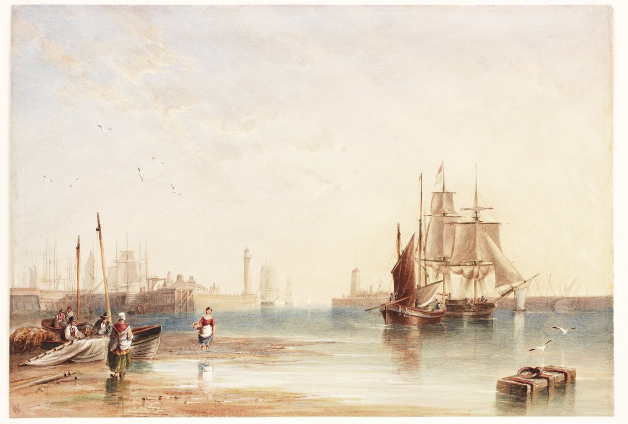 Entrance to Sunderland Harbour from North Sands by English School