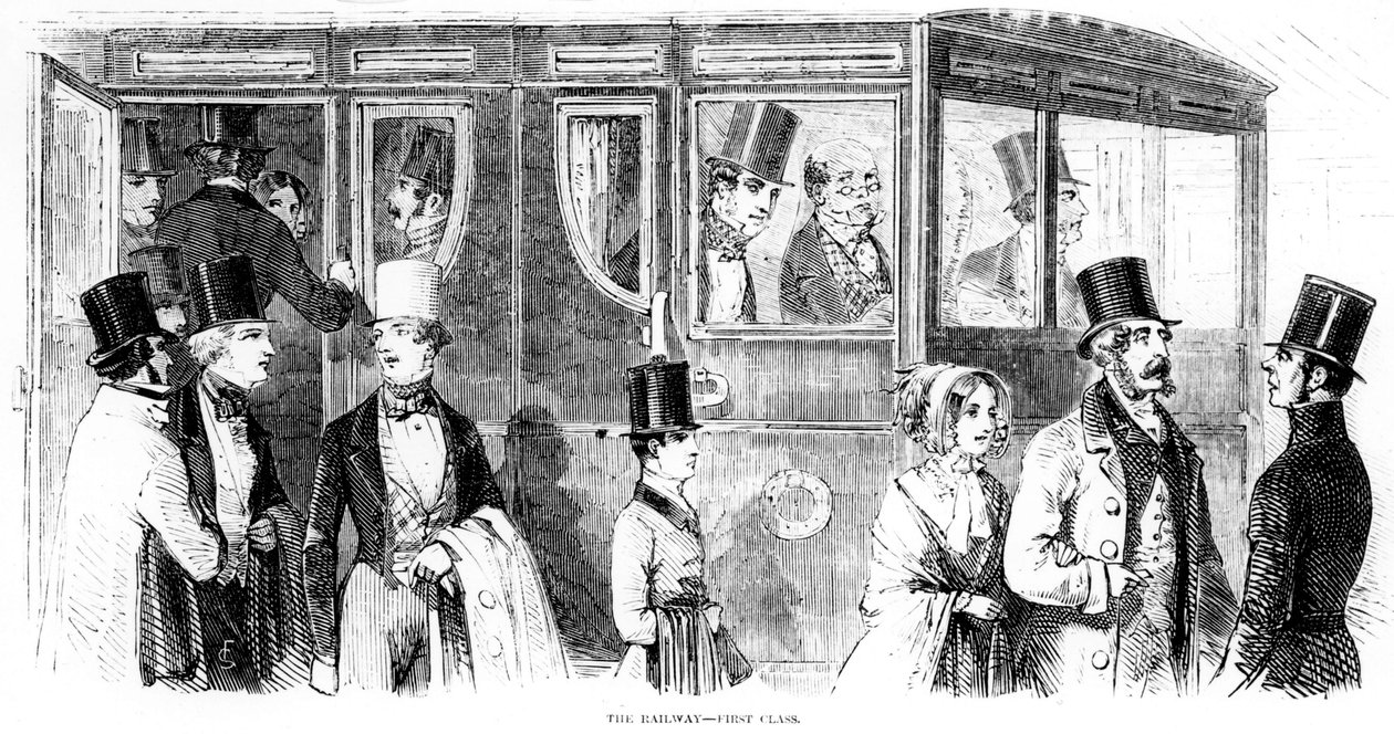 Epsom Races 1847: The Railway - First Class by English School