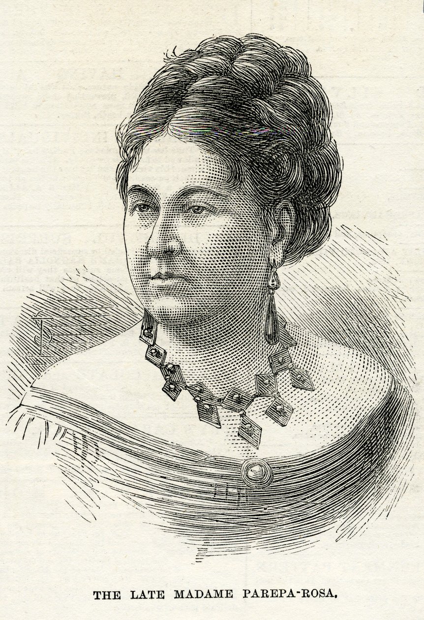 Euphrosyne Parepa-Rosa, Illustration for The Graphic, 7 February 1874 by English School