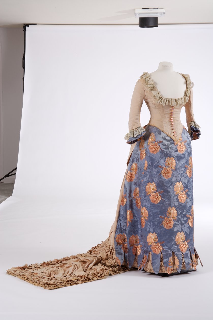 Evening dress, 1880s by English School