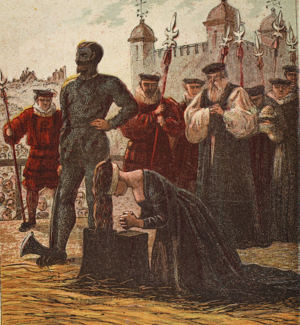 Execution of Lady Jane Grey, pub. 1890 by English School