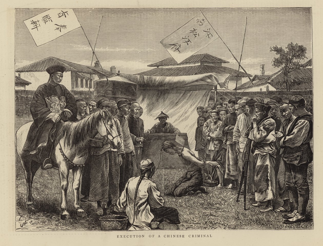 Execution of a Chinese Criminal by English School
