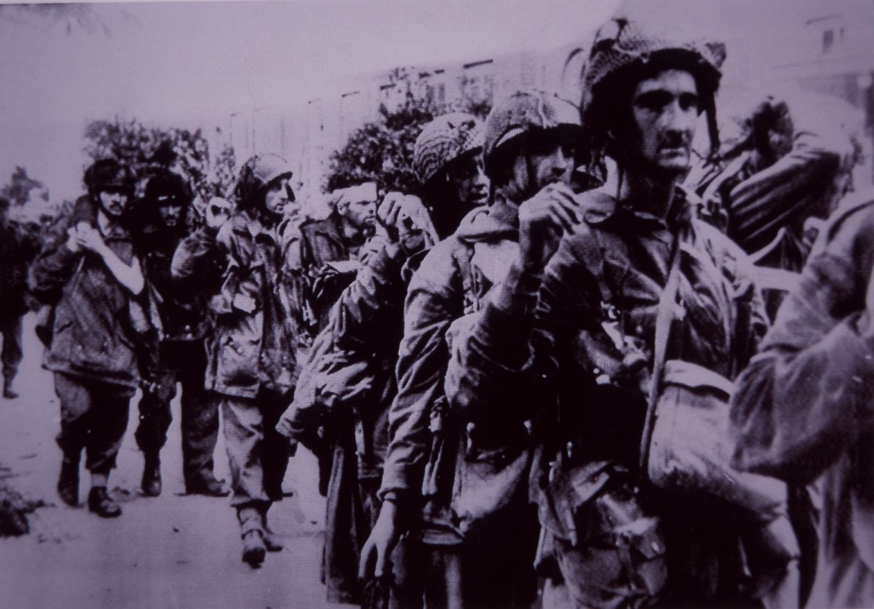 Exhausted British Paratroopers Taken Prisoner by the Germans, Battle of Arnhem by English School