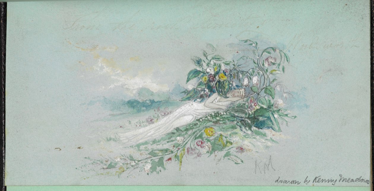 A Woman Among Flowers, from a 