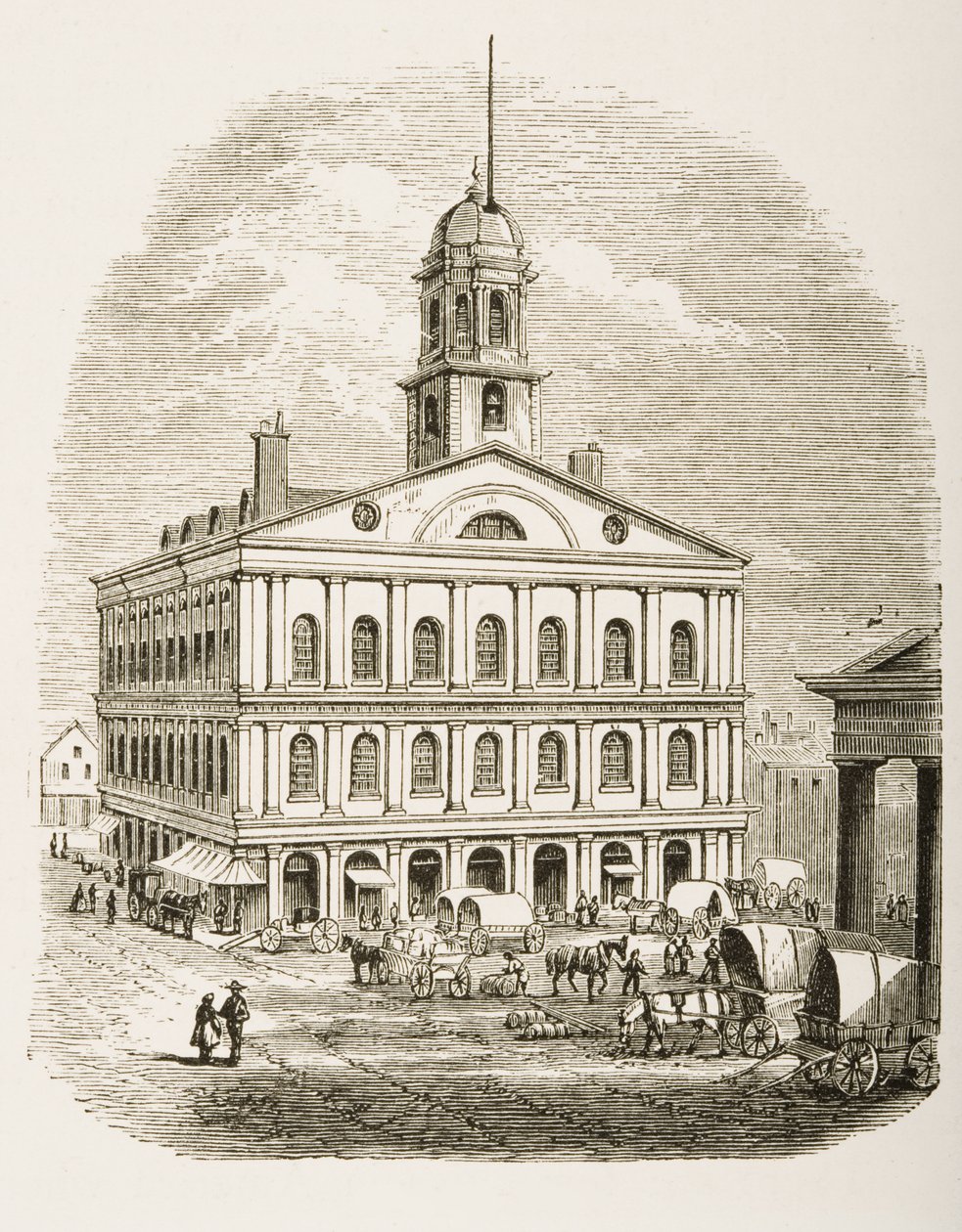 Faneuil Hall, Boston, c.1870, from 