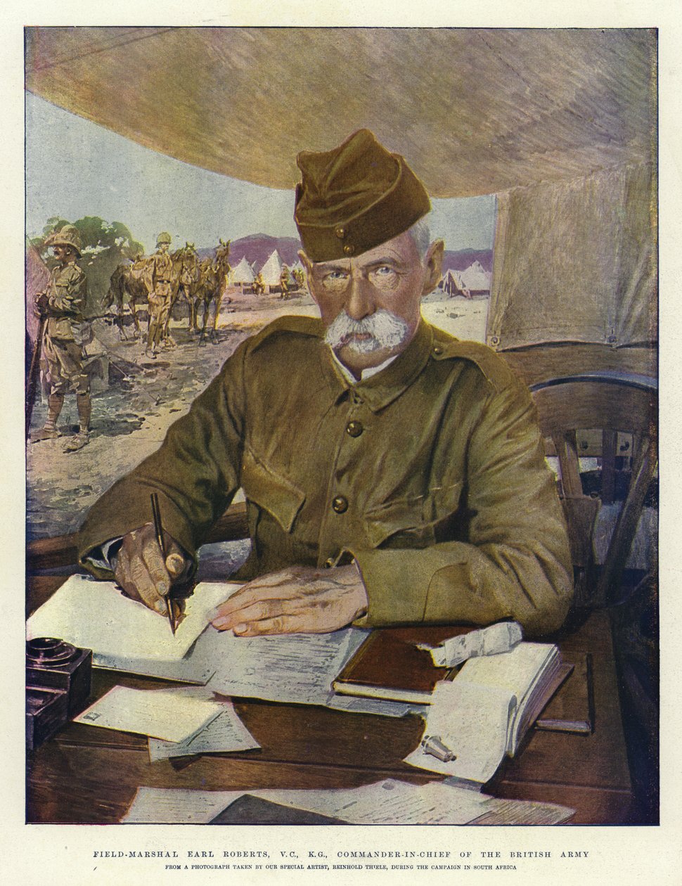 Field-Marshal Earl Roberts, VC, KG, Commander-in-Chief of the British Army by English School