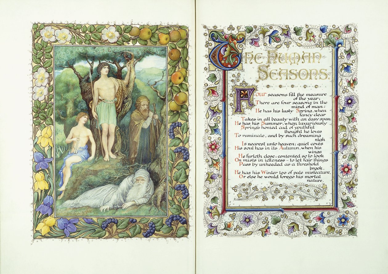 Four Men of Different Ages by English School